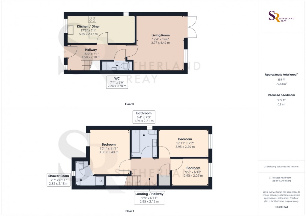 Floorplan for Walker Brow, Dove Holes, SK17