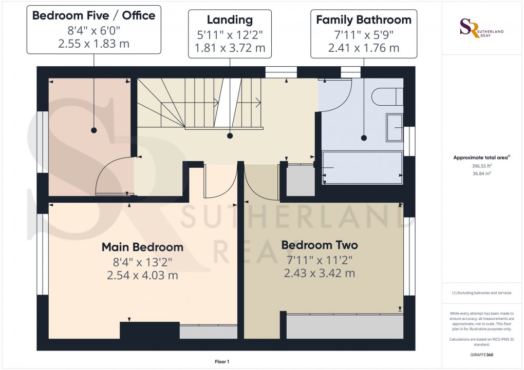 Floorplan for Beard Crescent, New Mills, SK22