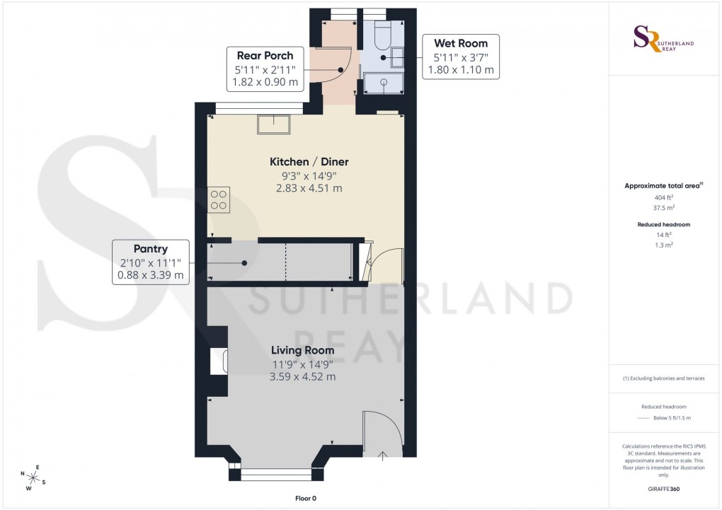 Floorplan for Laneside Road, New Mills, SK22