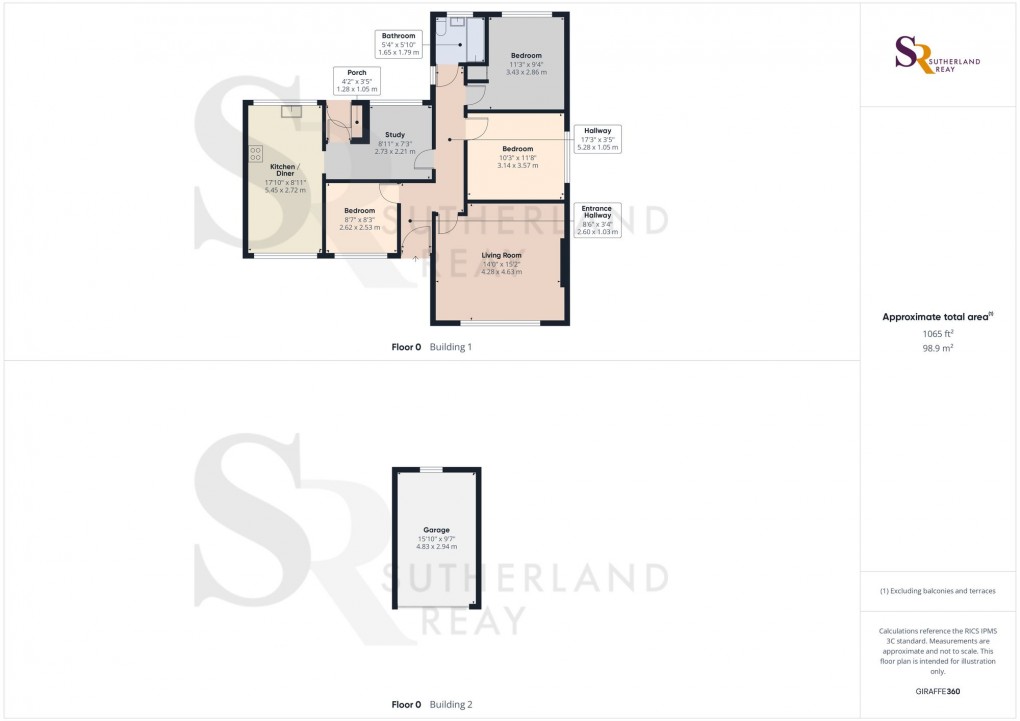 Floorplan for Ridge Lane, Combs, SK23