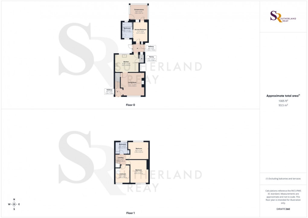 Floorplan for Belgrade Avenue, Chinley, SK23