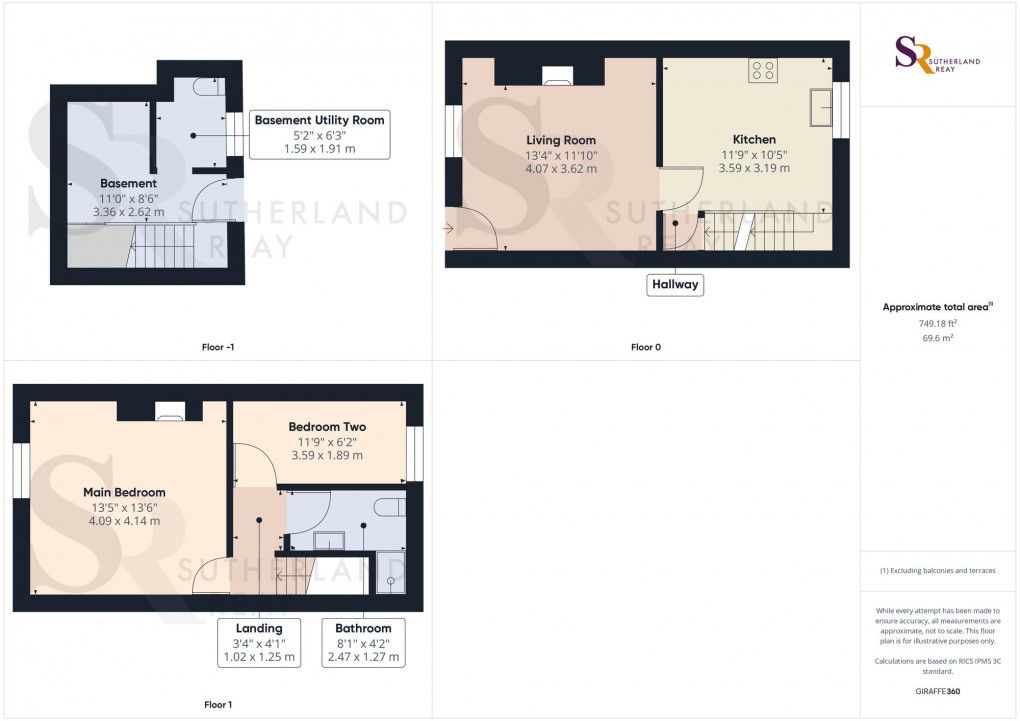 Floorplan for Yeardsley Lane, Furness Vale, SK23