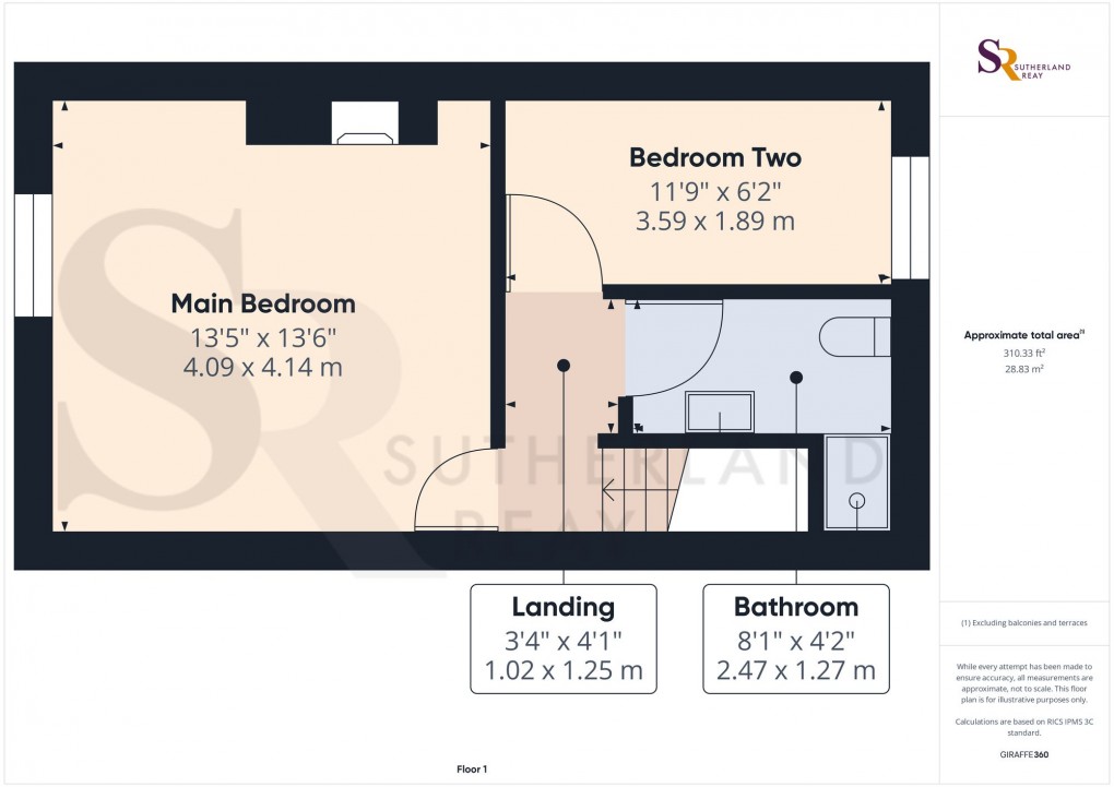 Floorplan for Yeardsley Lane, Furness Vale, SK23