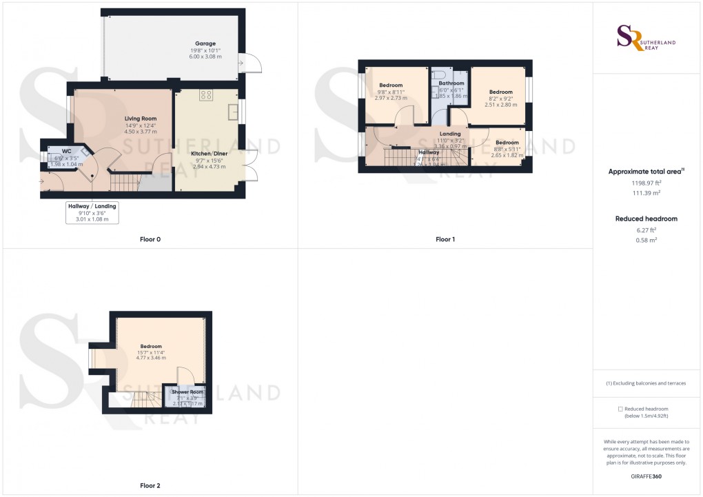 Floorplan for Outram Way, Chinley, SK23