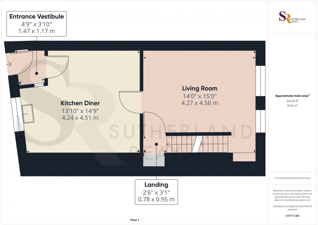 Floorplan for Buxton Road, Furness Vale, SK23