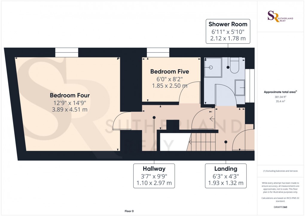 Floorplan for Buxton Road, Furness Vale, SK23