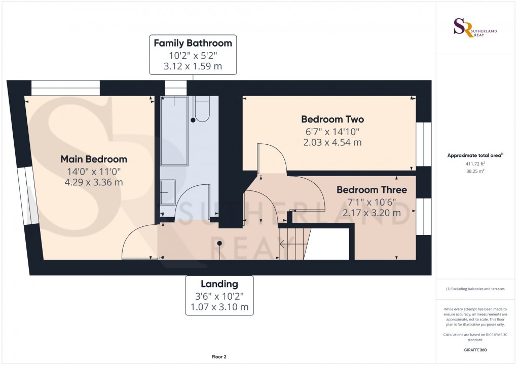 Floorplan for Buxton Road, Furness Vale, SK23