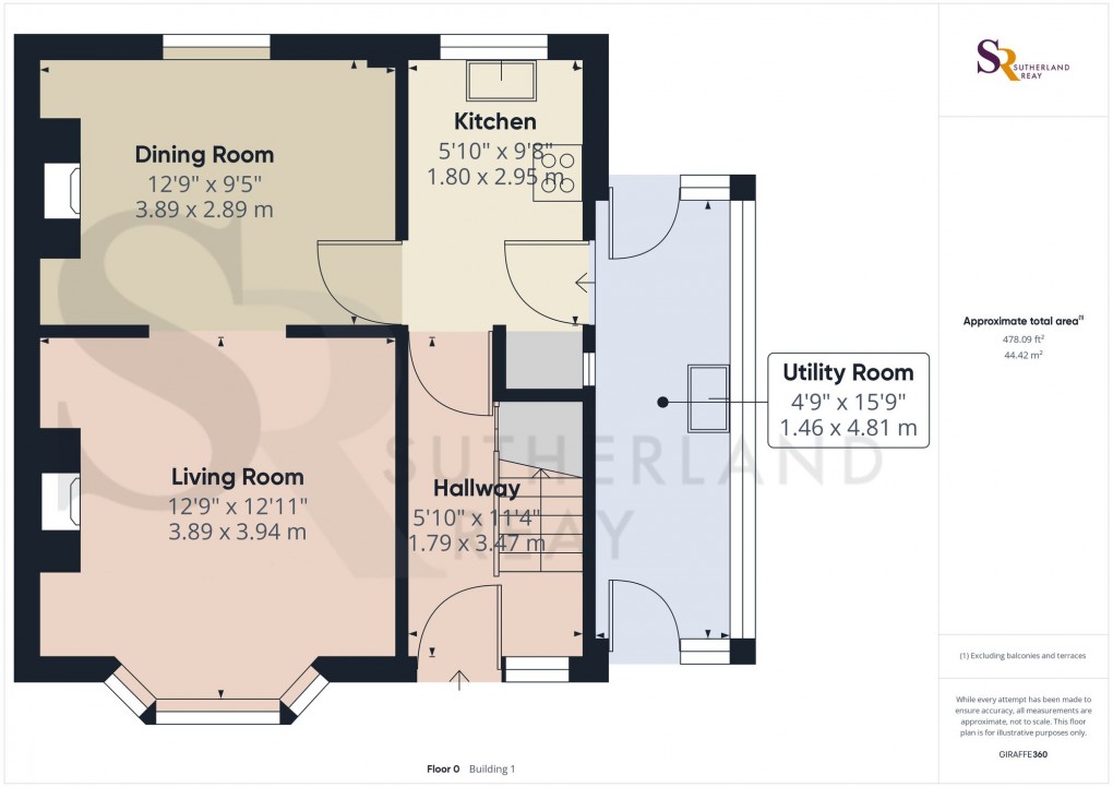 Floorplan for Orchard Avenue, Whaley Bridge, SK23