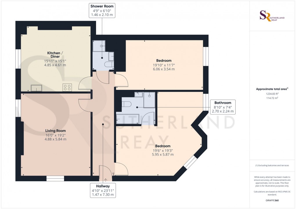 Floorplan for Park Road, Park Hall, SK17