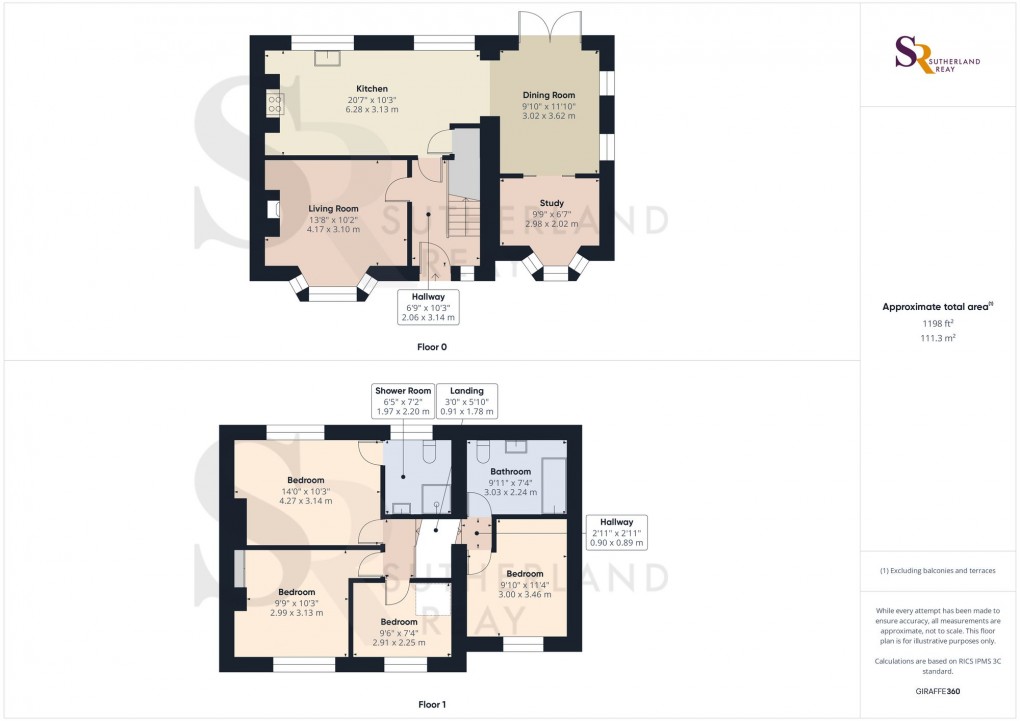 Floorplan for Belgrade Avenue, Chinley, SK23