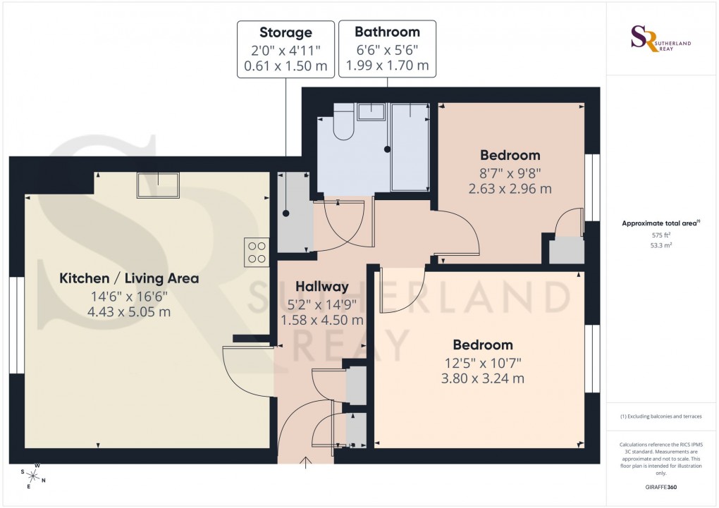 Floorplan for Hadfield Drive, Chinley, SK23