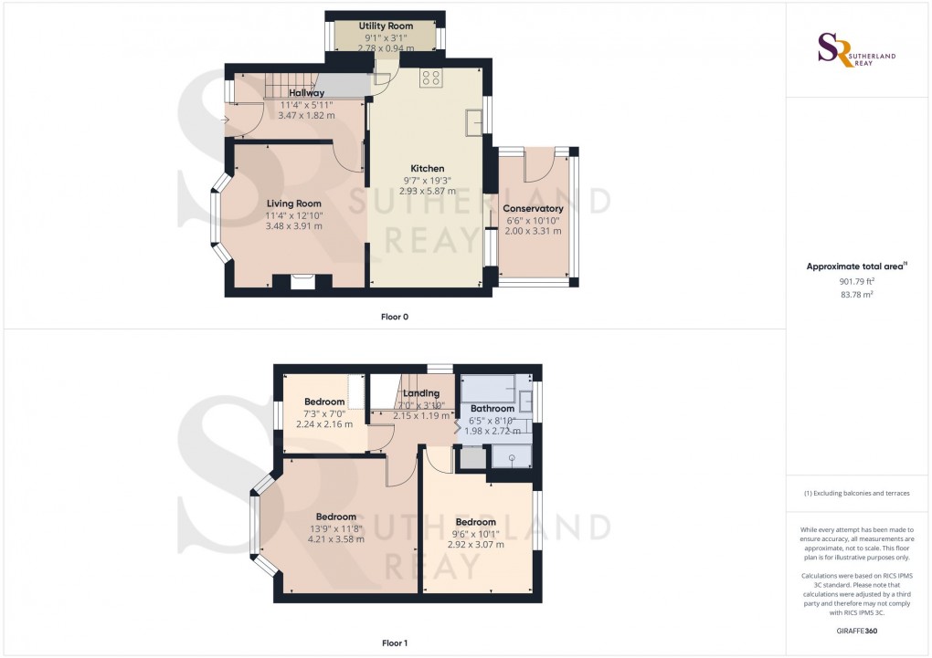 Floorplan for Orchard Avenue, Whaley Bridge, SK23
