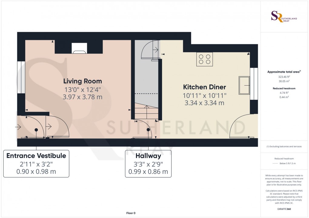 Floorplan for New Street, New Mills, SK22