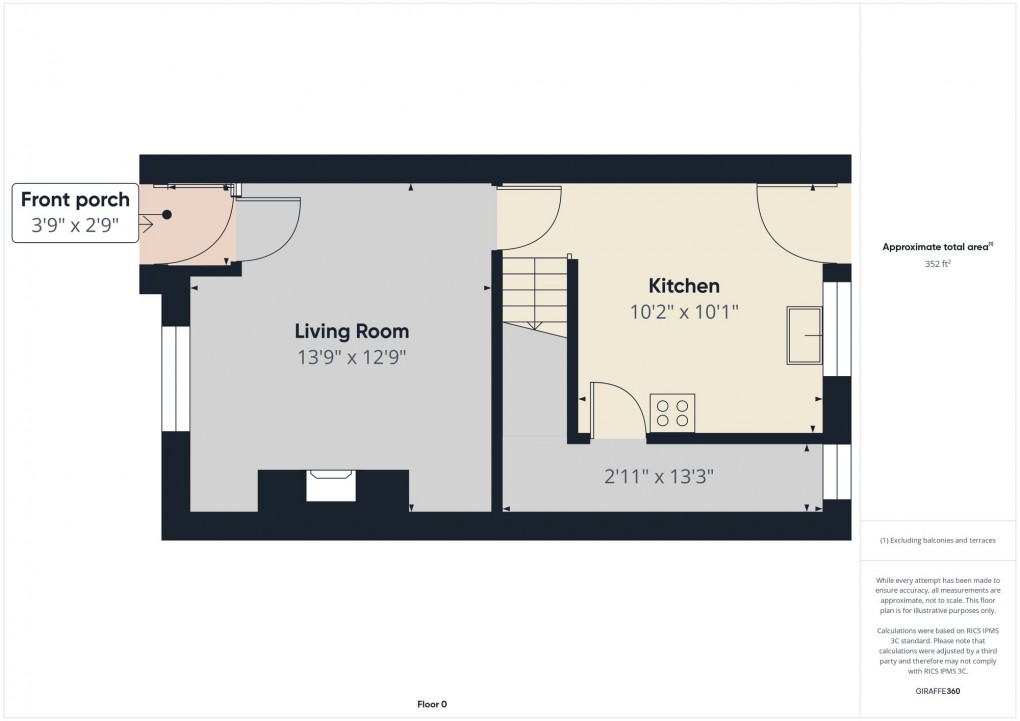 Floorplan for Midland Terrace, New Mills, SK22