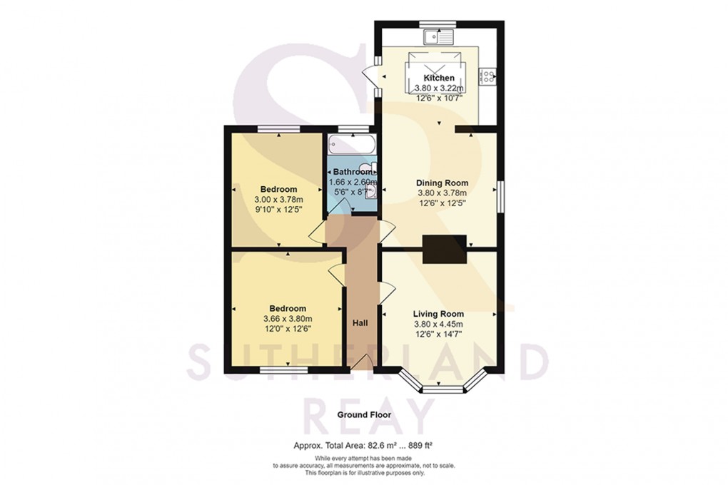 Floorplan for Buxton Road, Furness Vale, SK23
