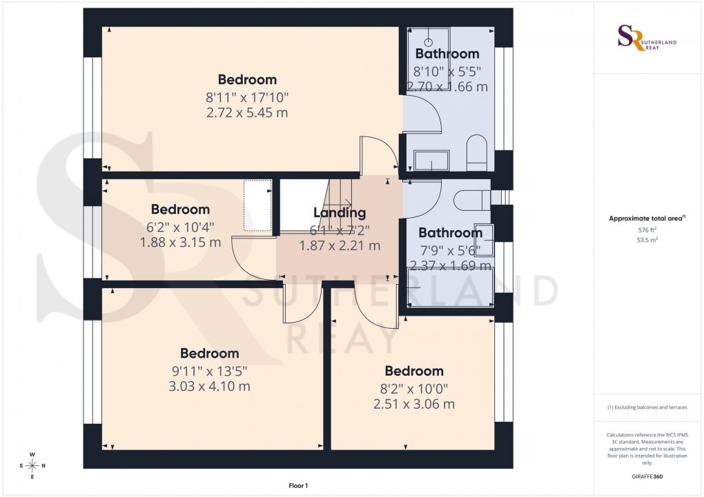 Floorplan for Linglongs Avenue, Whaley Bridge, SK23