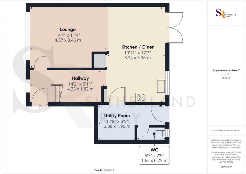 Floorplan for Hawk Road, New Mills, SK22