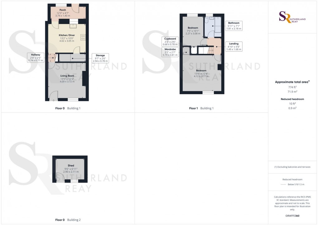 Floorplan for Buxton Road, Furness Vale, SK23