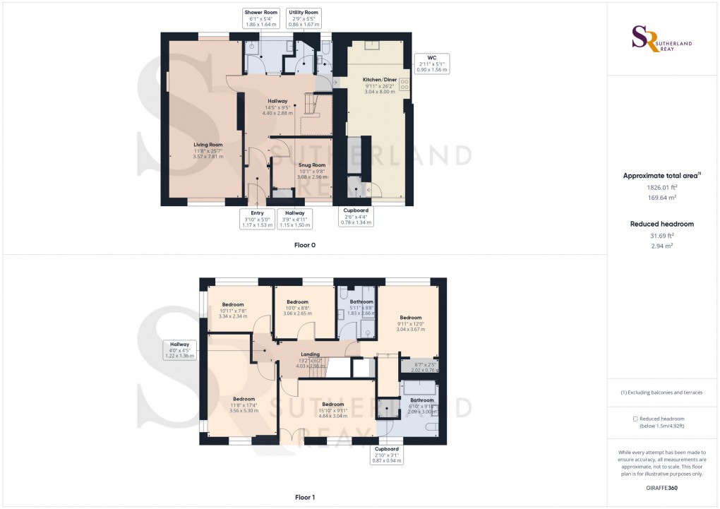 Floorplan for Belle Vue, Chinley, SK23