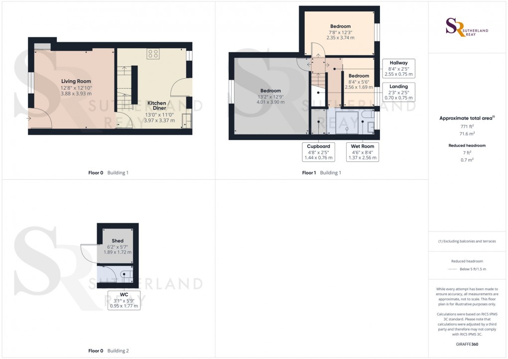 Floorplan for Stubbins Lane, Chinley, SK23