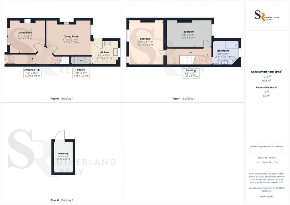Floorplan for Lower Lane, Chinley, SK23