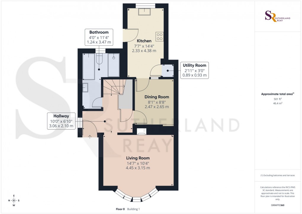 Floorplan for The Crescent, Chapel-En-Le-Frith, SK23