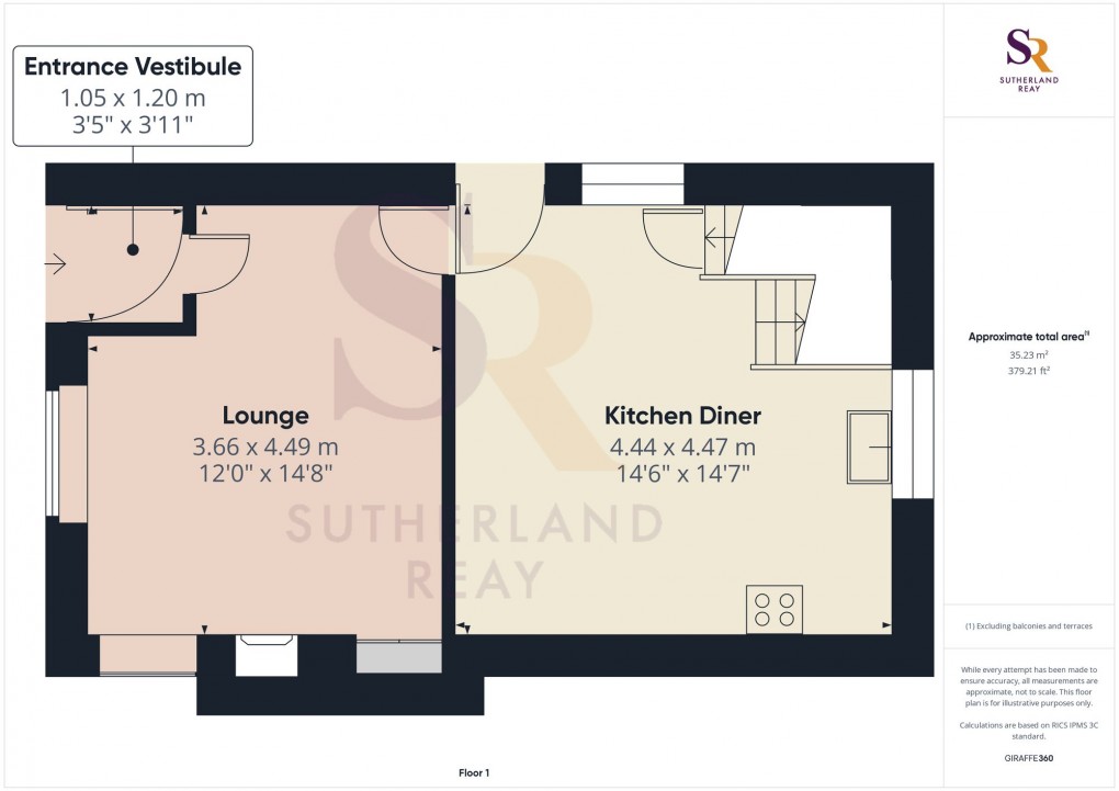 Floorplan for Bridge Street, New Mills, SK22