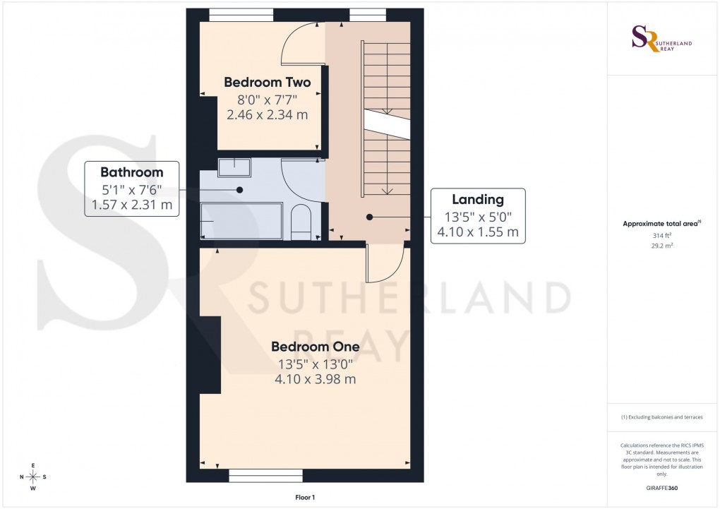 Floorplan for Meadow Lane, Dove Holes, SK17