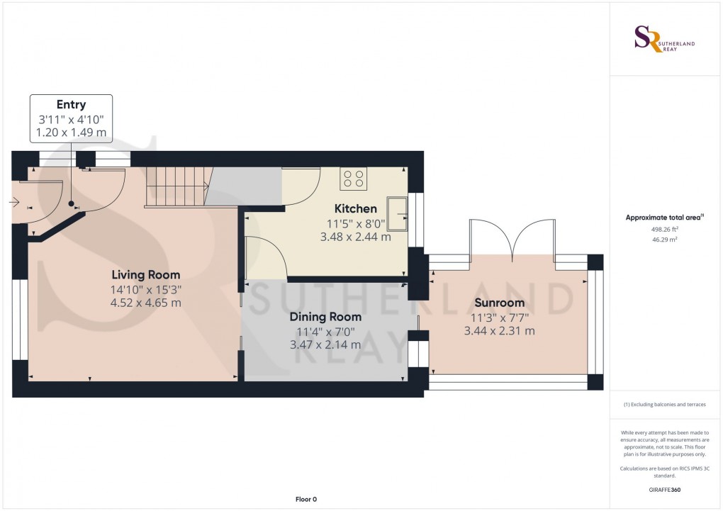 Floorplan for Mill Pond Avenue, New Mills, SK22