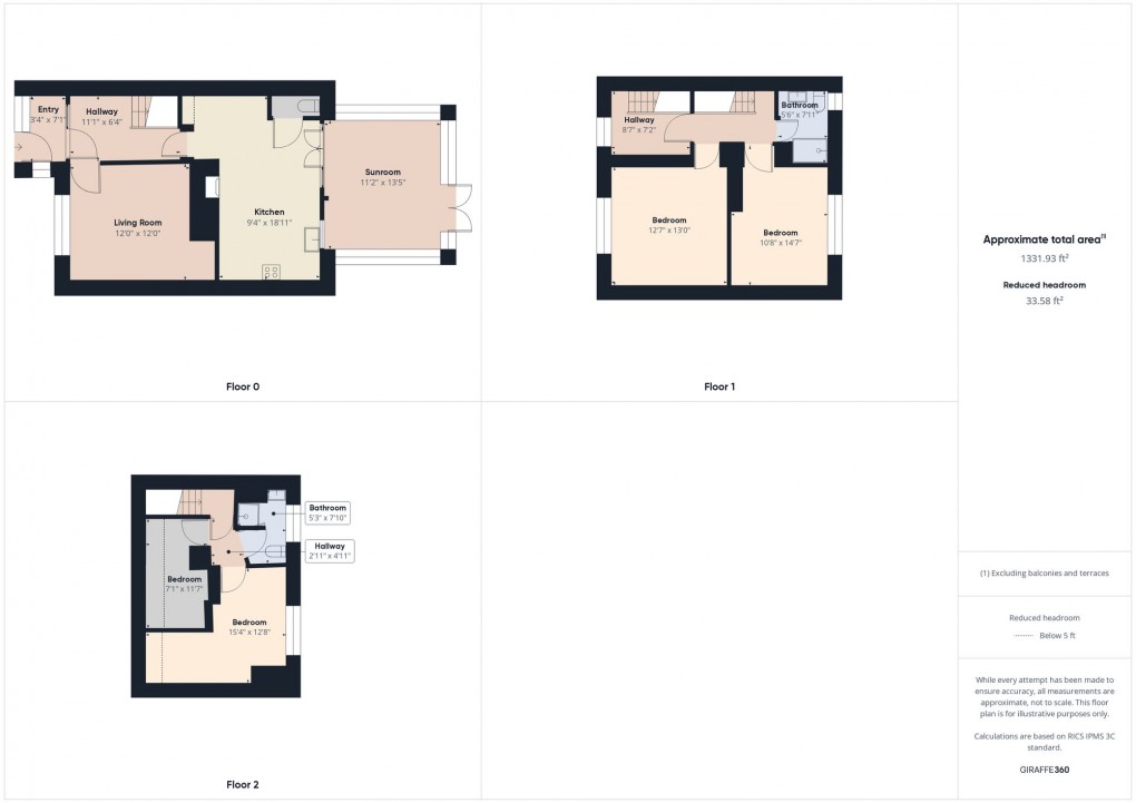 Floorplan for Buxton Road, Furness Vale, SK23