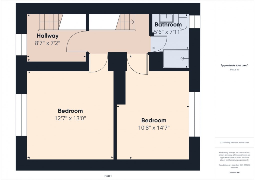Floorplan for Buxton Road, Furness Vale, SK23