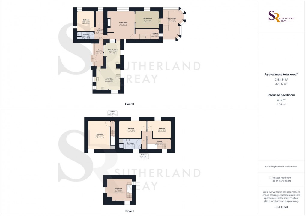 Floorplan for New Mills, High Peak, SK22