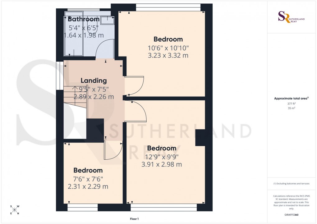 Floorplan for Horse Fair Avenue, Chapel-En-Le-Frith, SK23