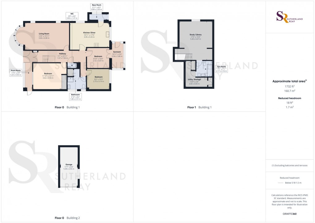 Floorplan for Hill Drive, Whaley Bridge, SK23