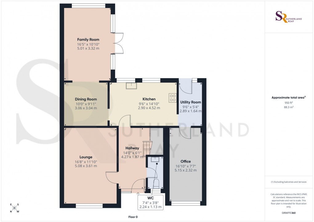 Floorplan for Danesway, Chapel-En-Le-Frith, SK23