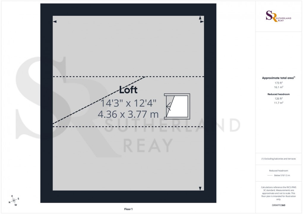 Floorplan for New Smithy, Chinley, SK23