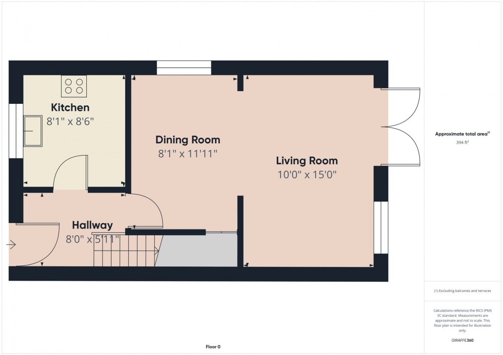 Floorplan for Mill Pond Avenue, New Mills, SK22