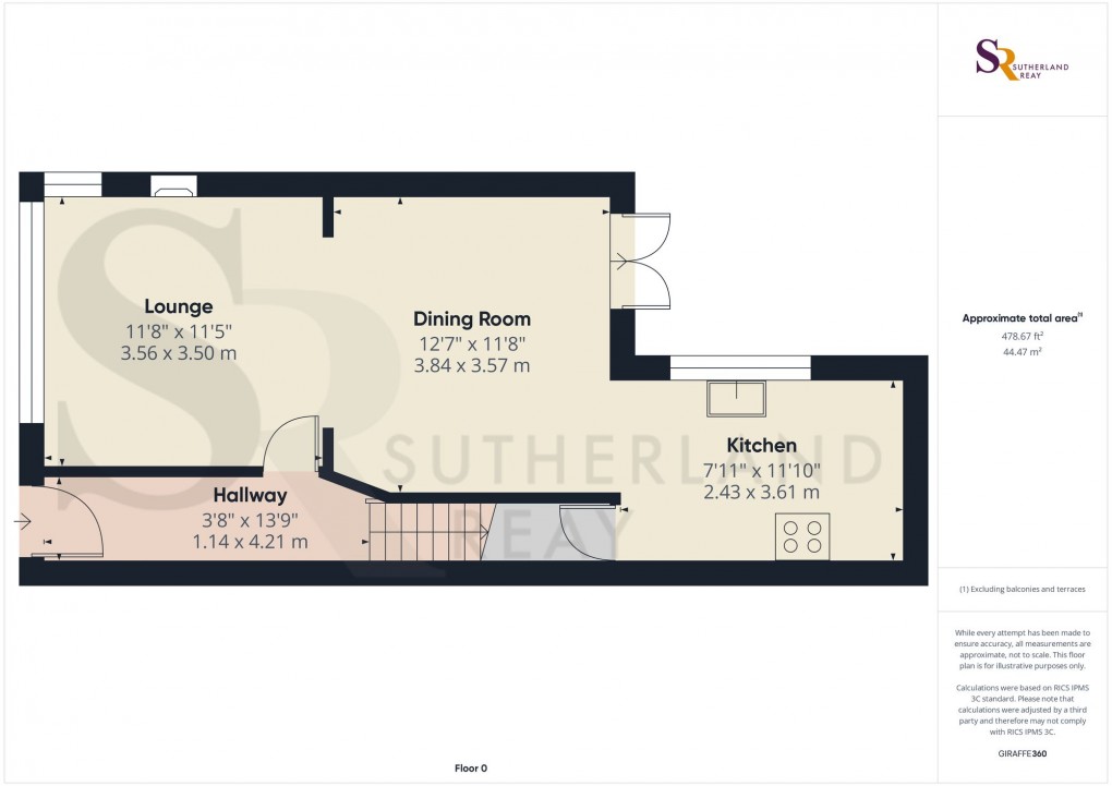Floorplan for Albion Road, New Mills, SK22