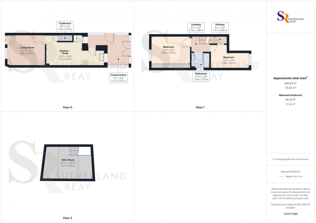 Floorplan for Whitehough, Chinley, SK23