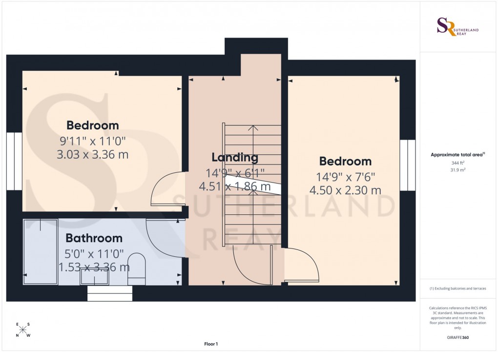 Floorplan for Ellers Bank, Hayfield, SK22