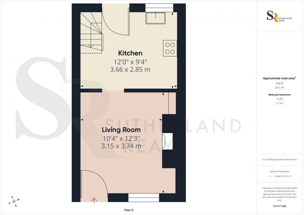 Floorplan for Hibbert Street, New Mills, SK22