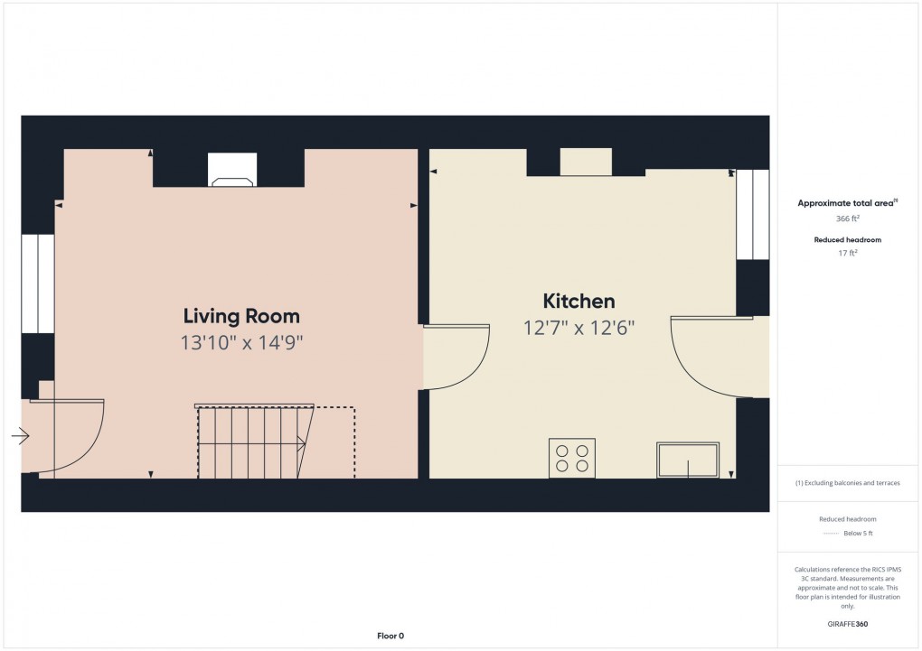 Floorplan for Buxton Road, New Mills, SK22