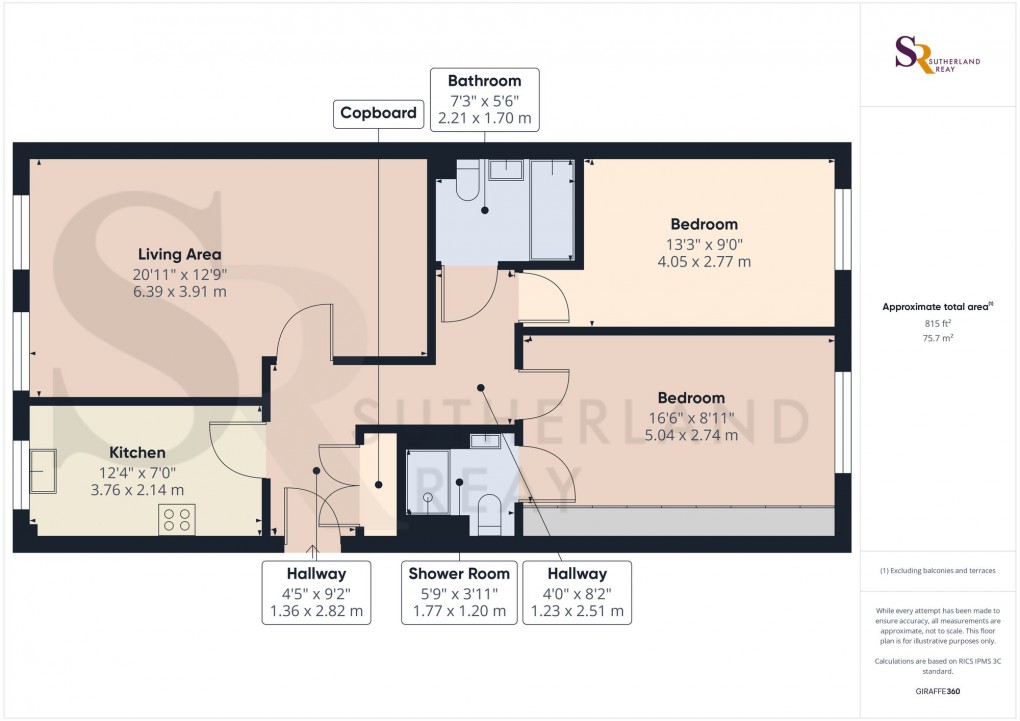 Floorplan for The Sidings, Chinley, SK23