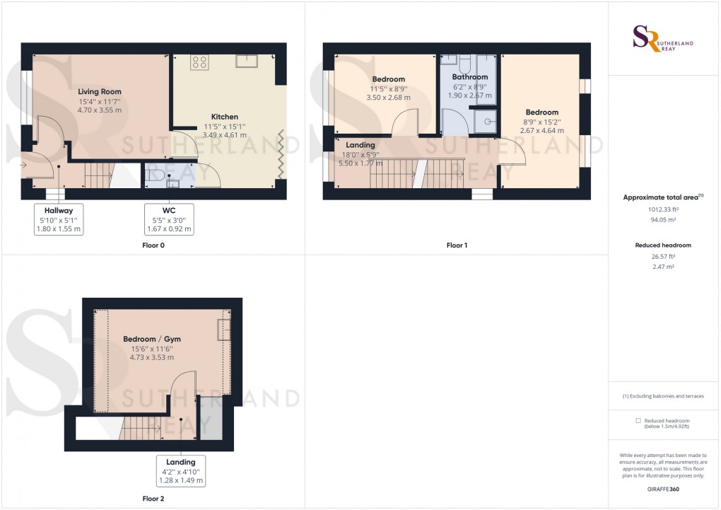 Floorplan for Jubilee Gardens, New Mills, SK22