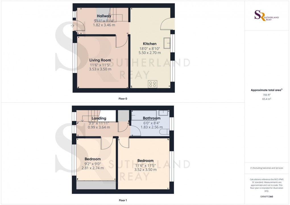 Floorplan for Poplar Avenue, New Mills, SK22