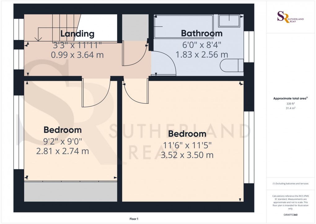 Floorplan for Poplar Avenue, New Mills, SK22