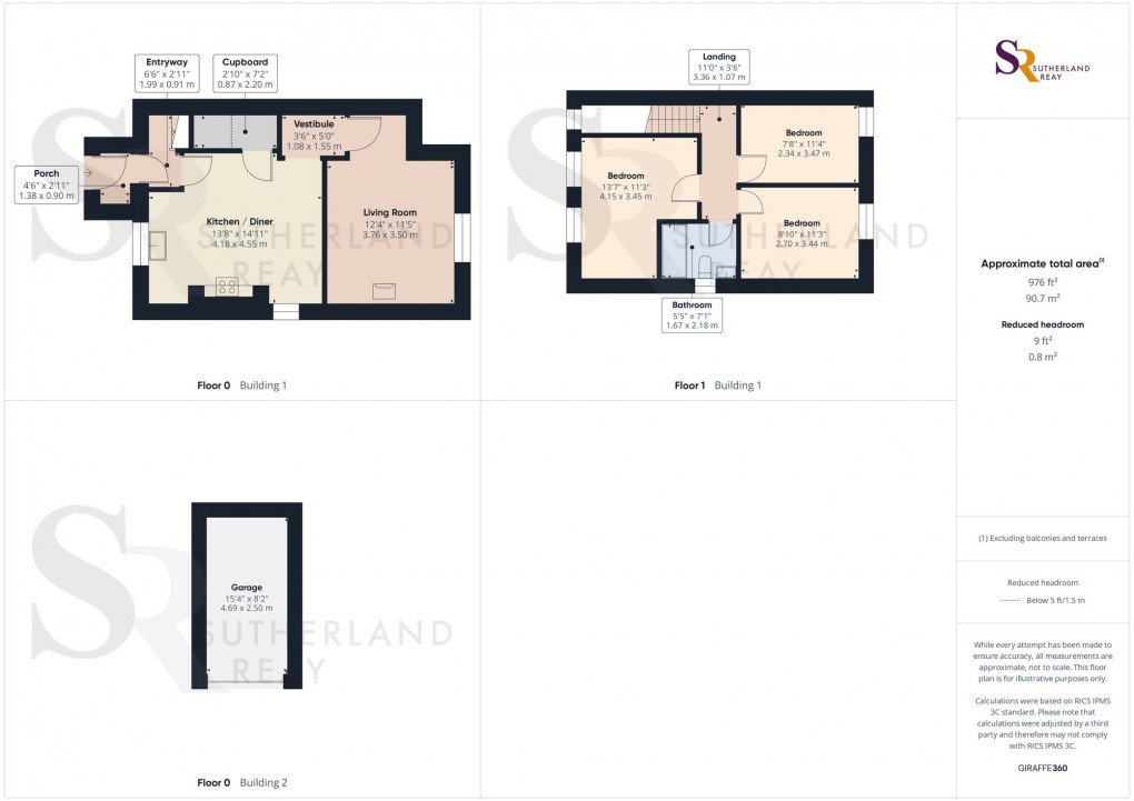 Floorplan for Lower Lane, Chinley, SK23
