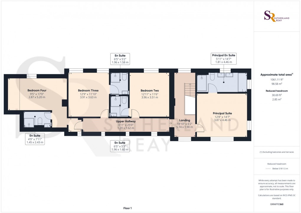 Floorplan for Stoneheads, Whaley Bridge, SK23