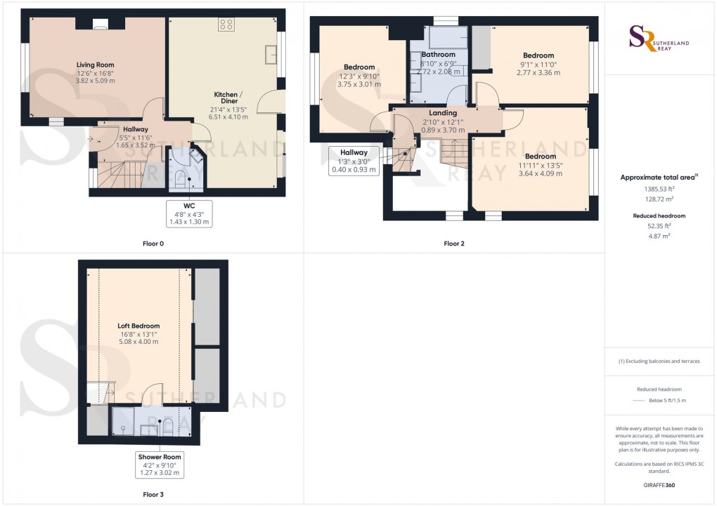 Floorplan for Lower Lane, Chinley, SK23