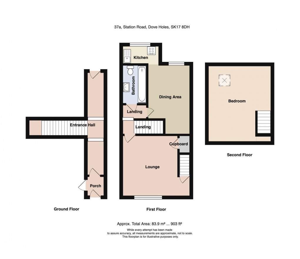 Floorplan for Station Road, Dove Holes, SK17